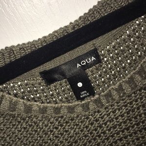 AQUA - Green Hole in arm Sweater